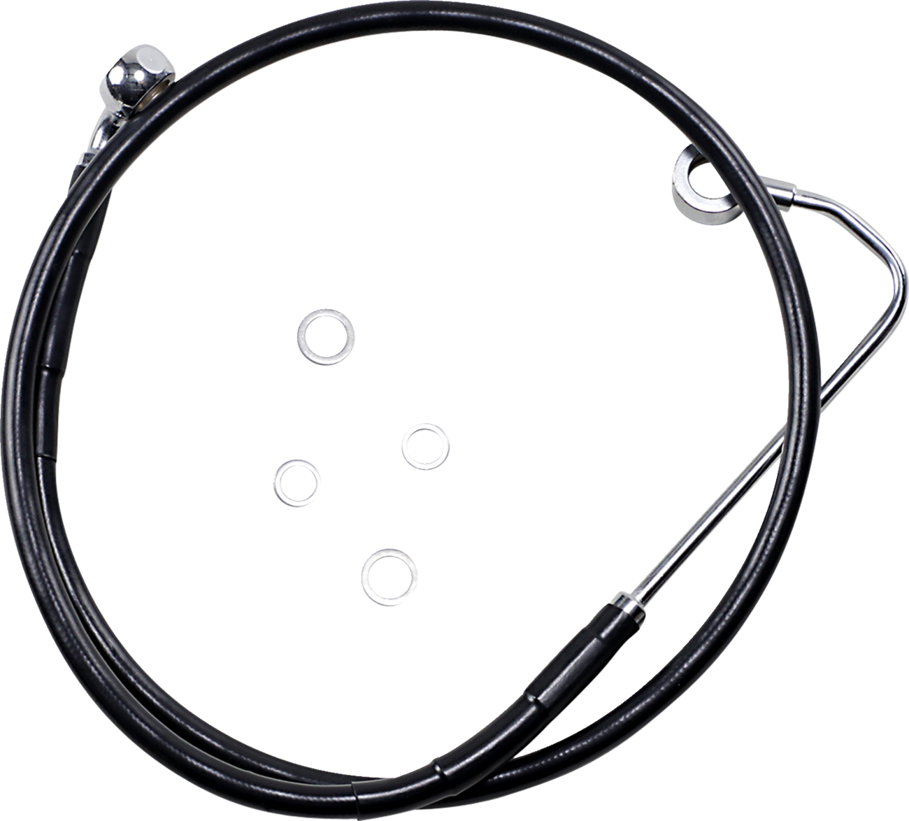 Brake Line - Front - Black - +10" - FXS '12-'13