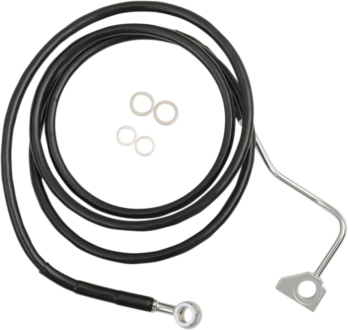 Brake Line - Front (Upper) - Black - +8" with ABS