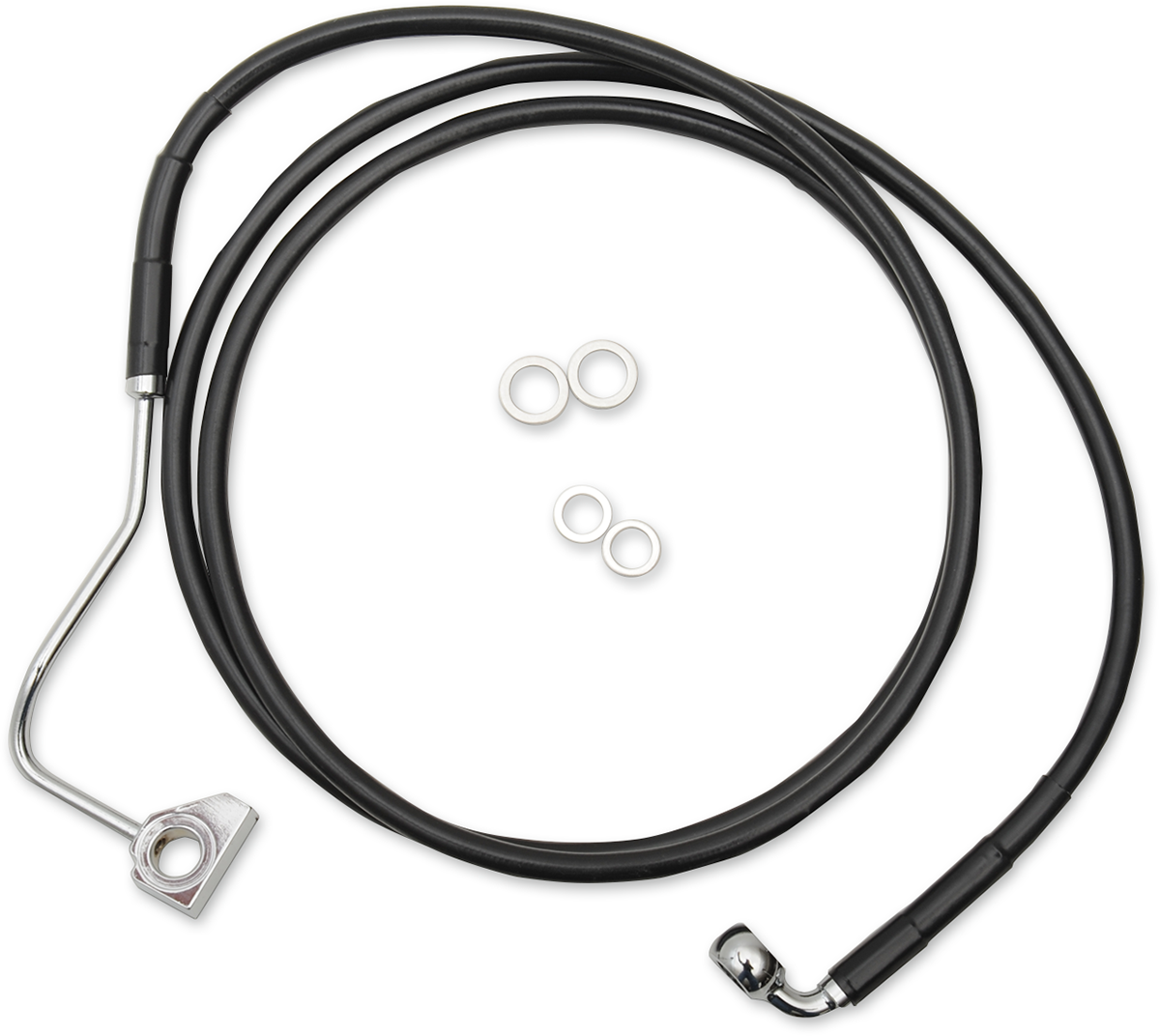 Brake Line - Front (Upper) - Black - +8"