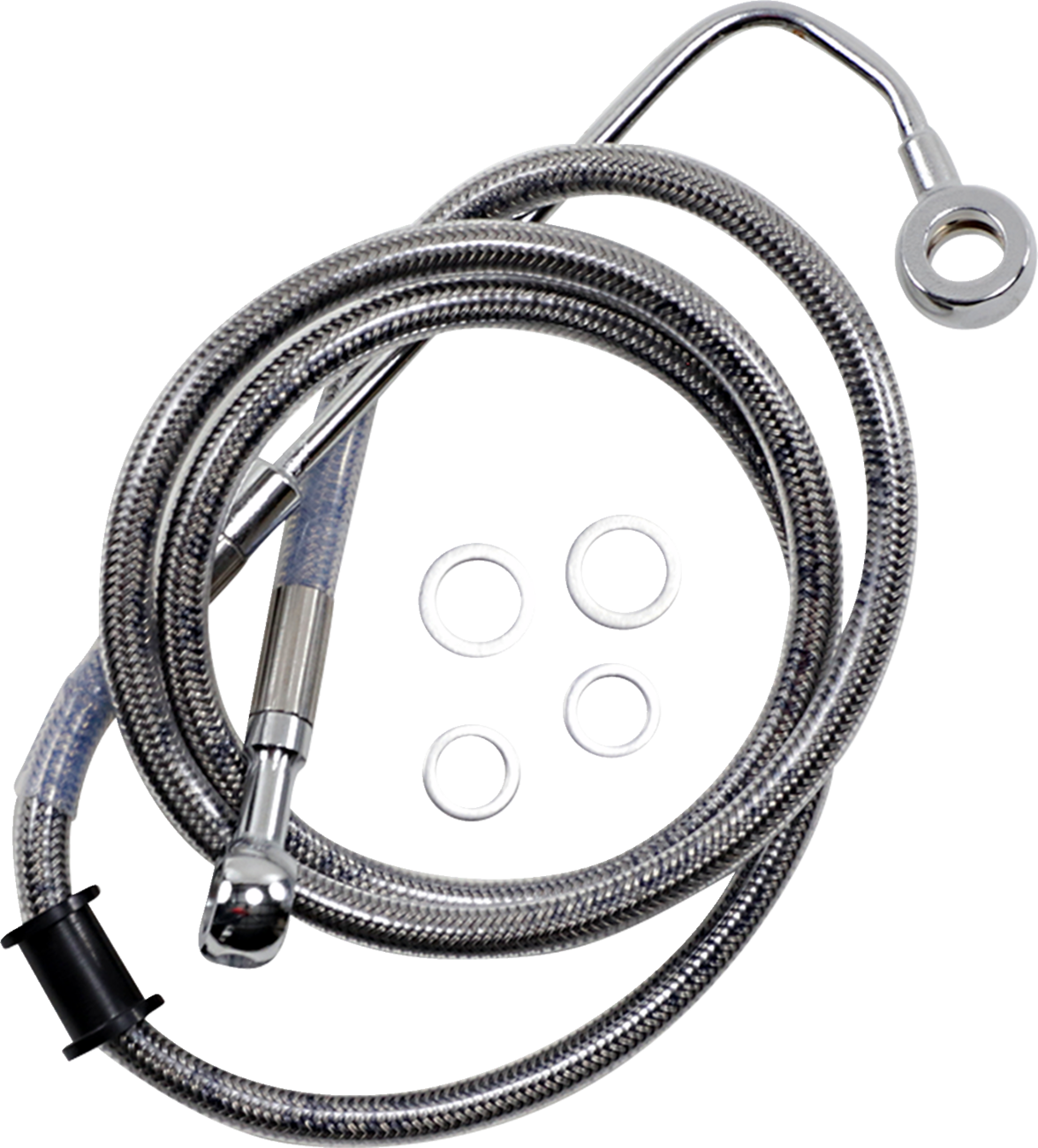 Brake Line - +8" - Stainless Steel - '15-'17 Softail