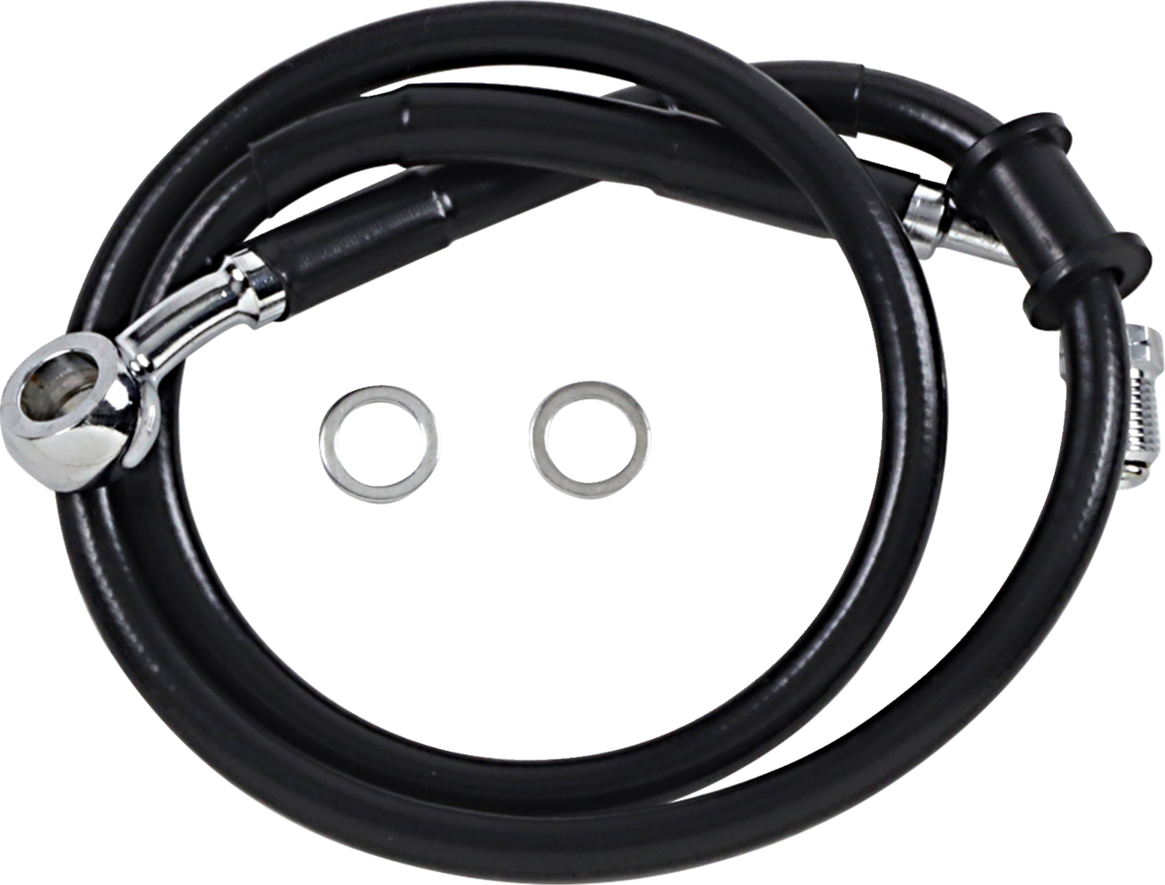 Brake Line - +2" - Black - '18-'24 Softail