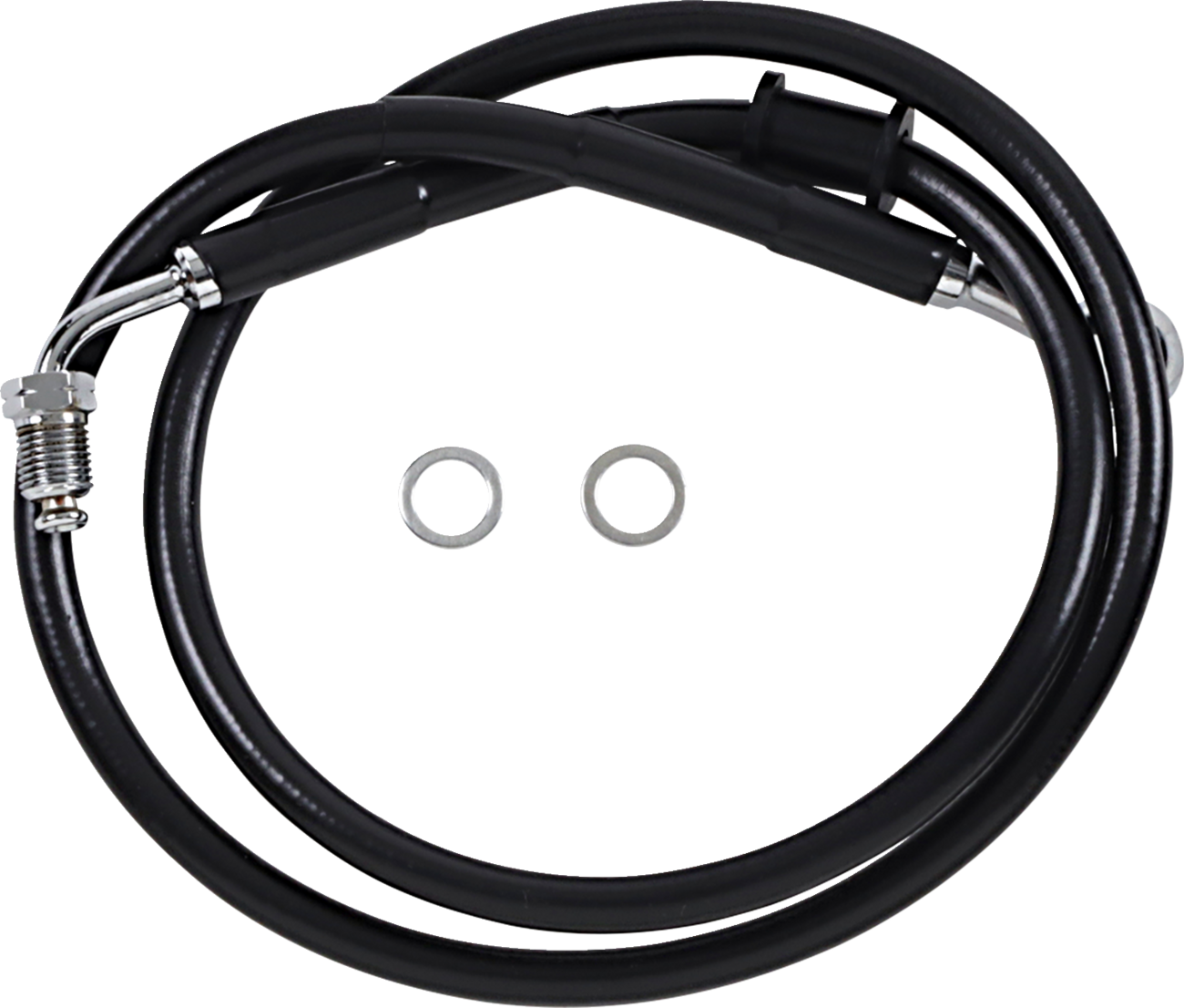 Brake Line - +10" - Black - '18-'24 Softail