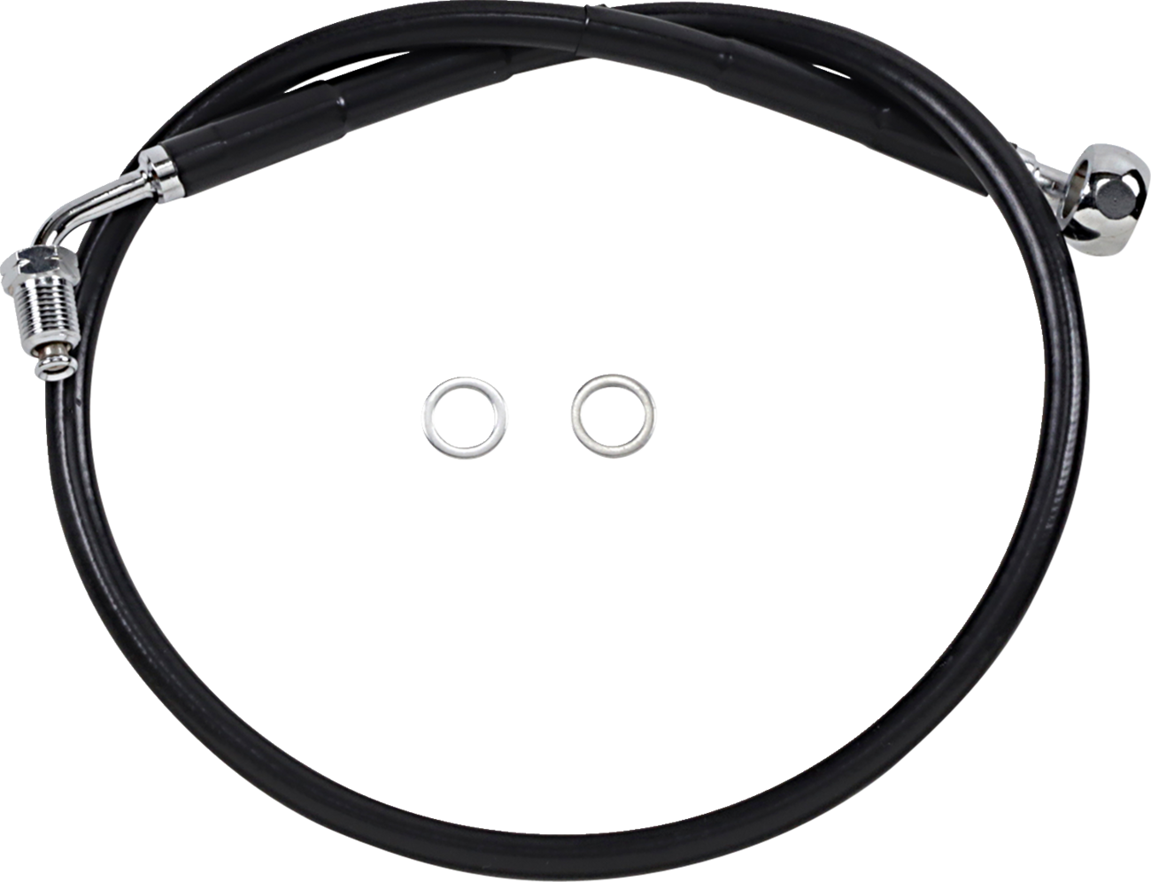 Brake Line - +4" - Black - '18-'21 Softail