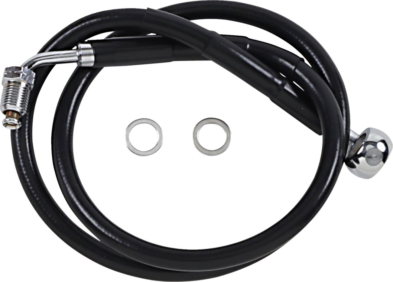 Brake Line - +8" - Black - '18-'21 Softail
