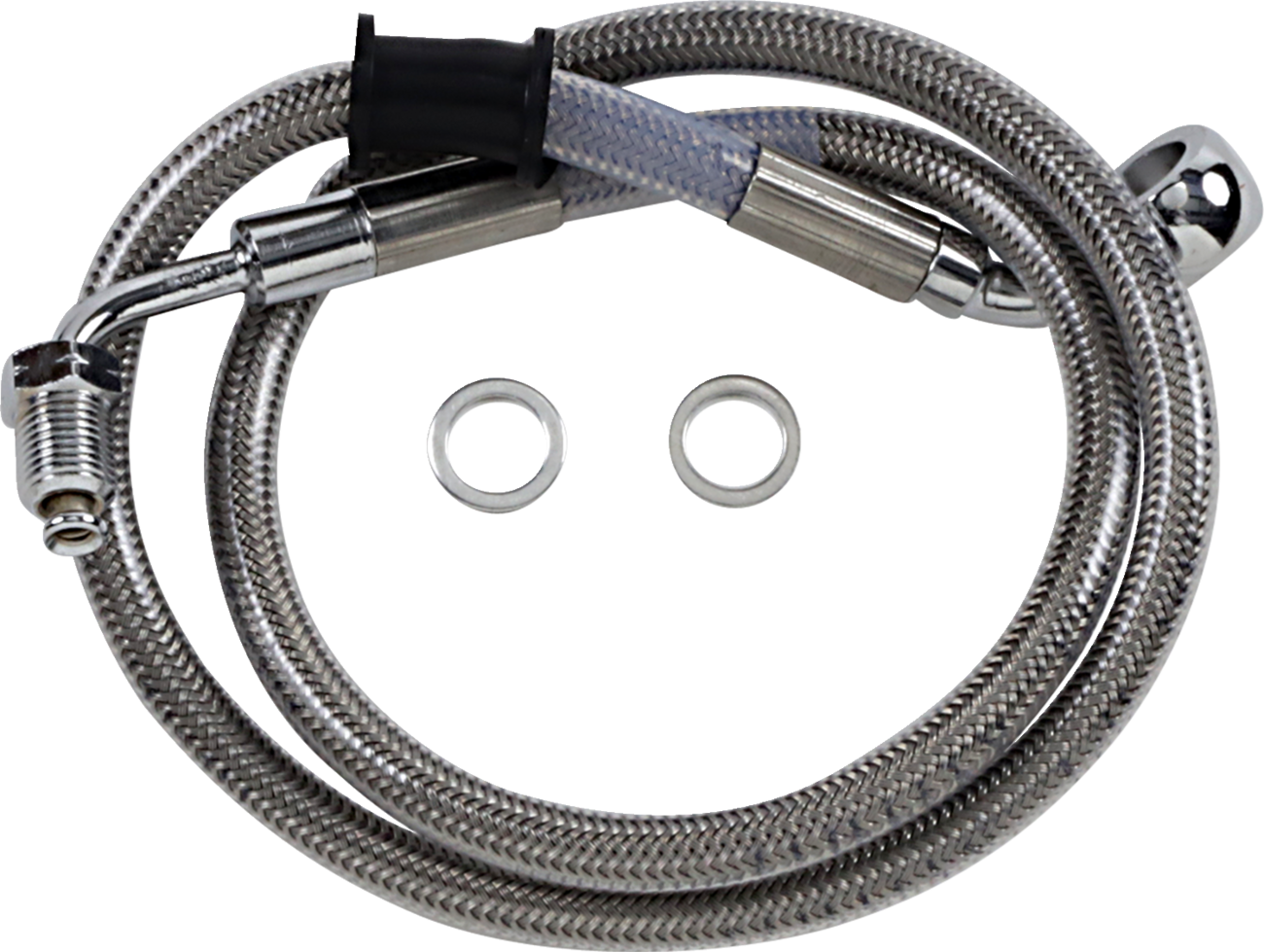 Brake Line - +4" - Stainless Steel - '18-'21 Softail