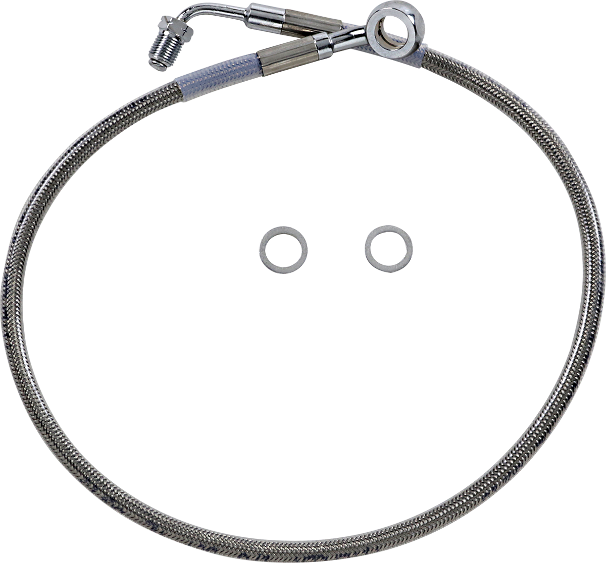 Brake Line - +4" - Stainless Steel - '18-'23 Softail