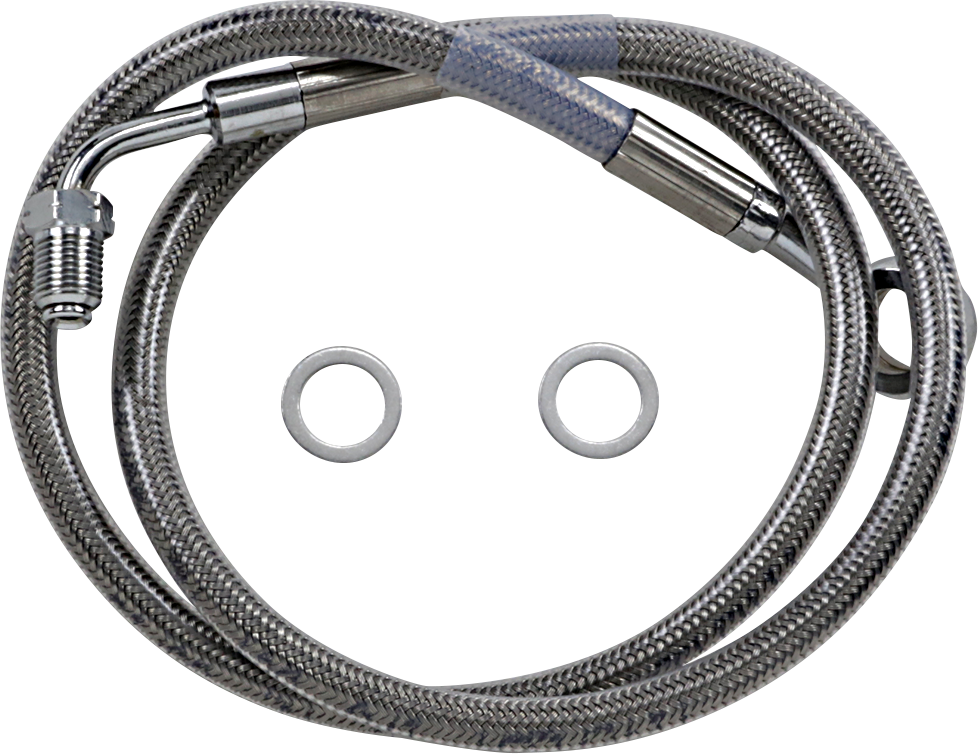 Brake Line - +10" - Stainless Steel - '18-'23 Softail