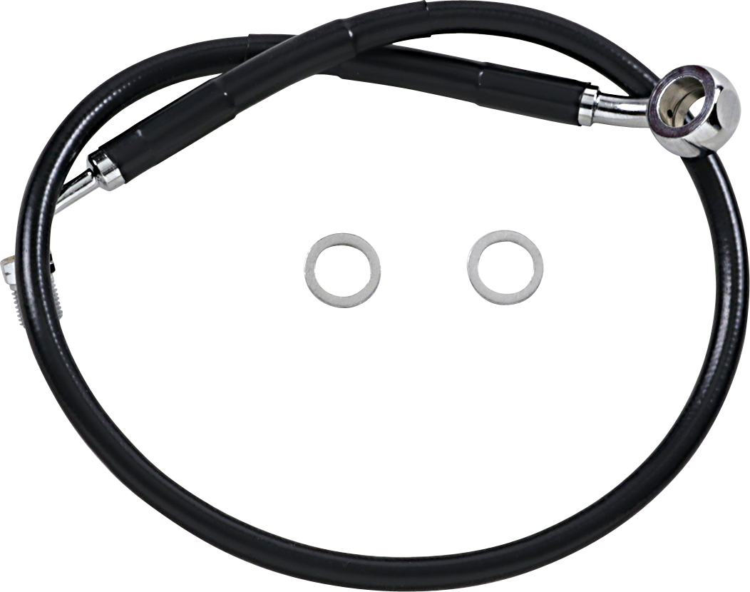 Brake Line - +2" - Black - '18-'23 Softail