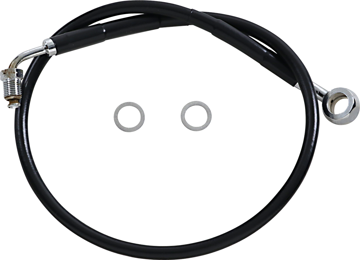 Brake Line - +4" - Black - '18-'23 Softail