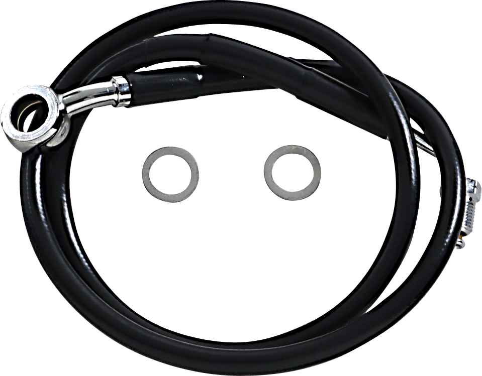 Brake Line - +10" - Black - '18-'23 Softail
