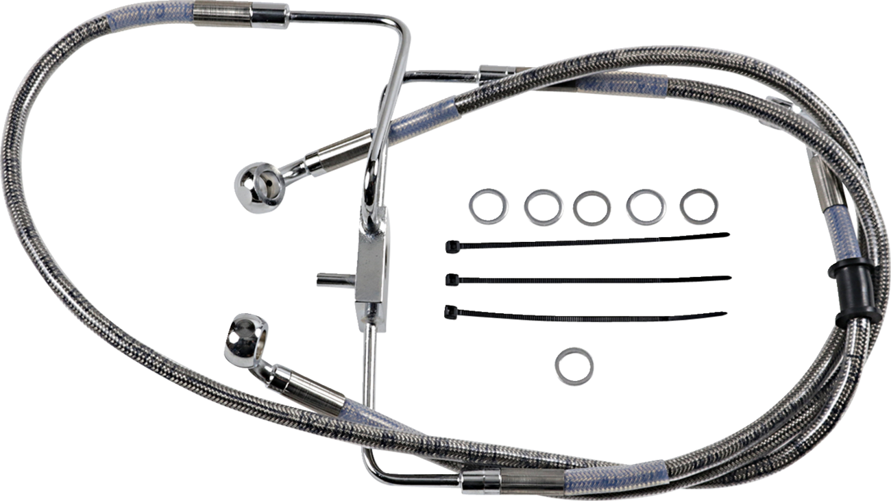 Brake Line - +10" - Stainless Steel - XL