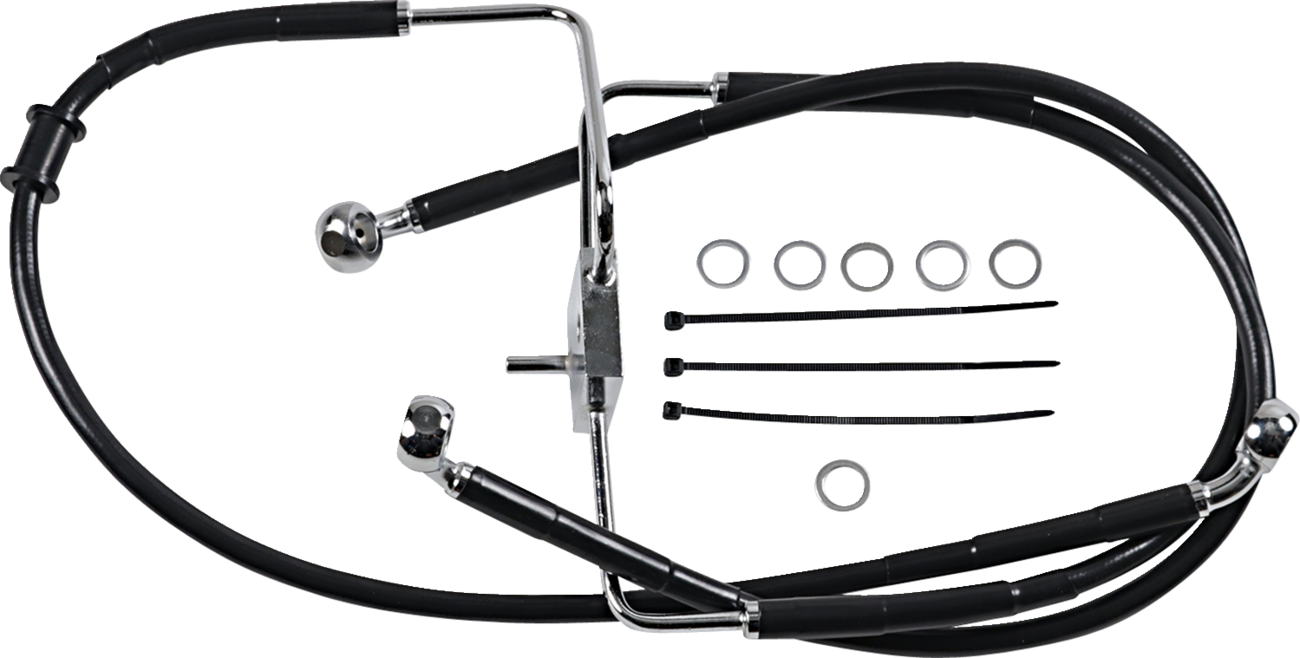 Brake Line - +6" - Black - XL
