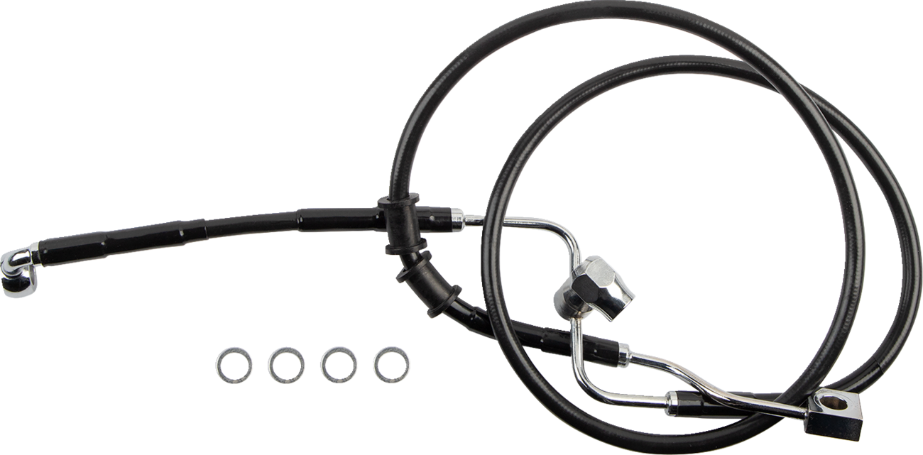 Brake Line - Rear - Master Cylinder to ABS - Black