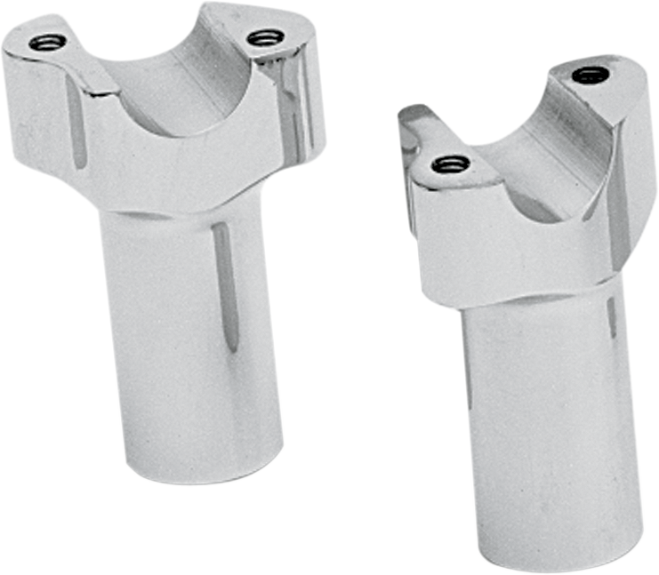 Buffalo Billet Aluminum Handlebar Risers - 3" - Chrome
