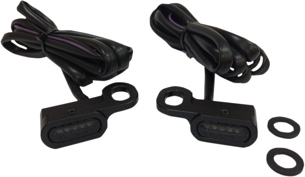 LED Handlebar Marker Lights - Hydraulic Clutch - Black/Smoke