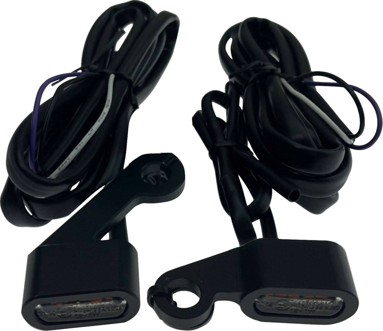 Marker Lights - Matte Black - Amber Lens - '04-'13 XL