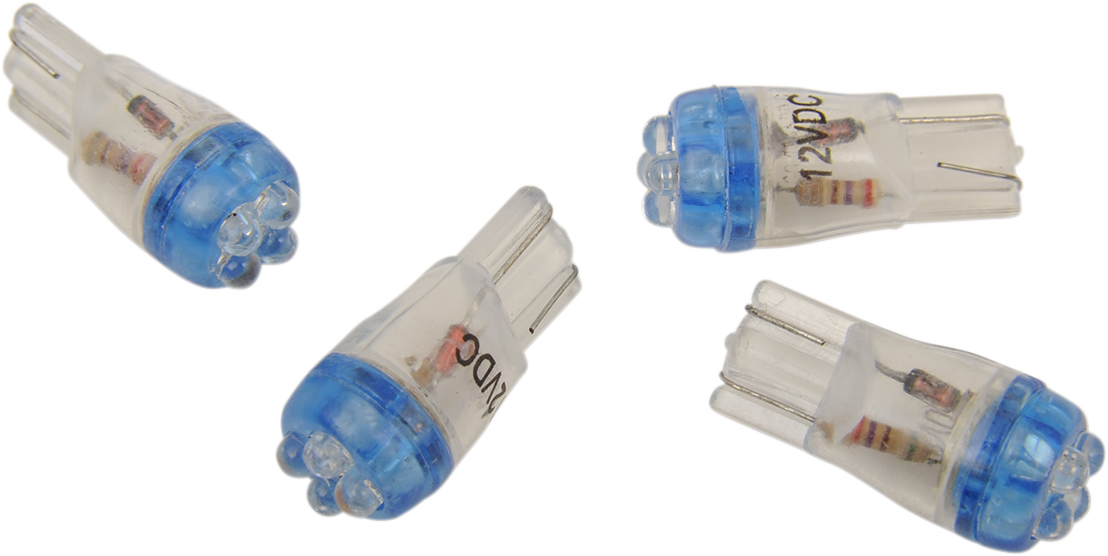 Mini Wedge LED Bulbs - Blue