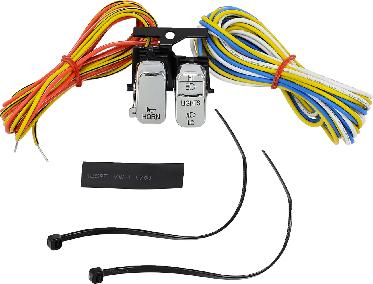 Handlebar Switch Kit - Dimmer/Horn - Chrome