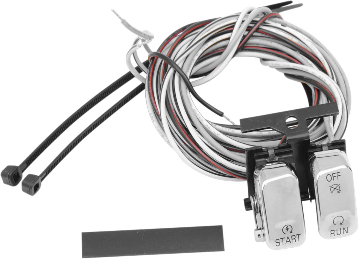 Handlebar Switch Kit - Start/Stop - Chrome