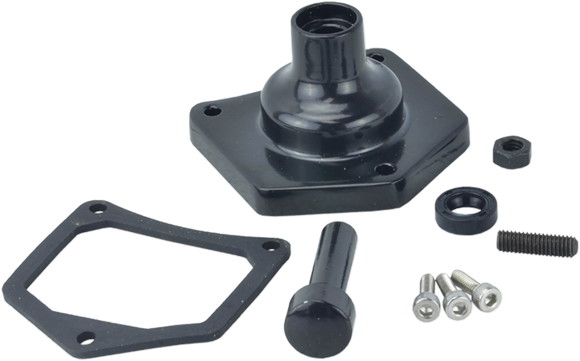 End Cover - Solenoid/Starter Button - Gloss Black