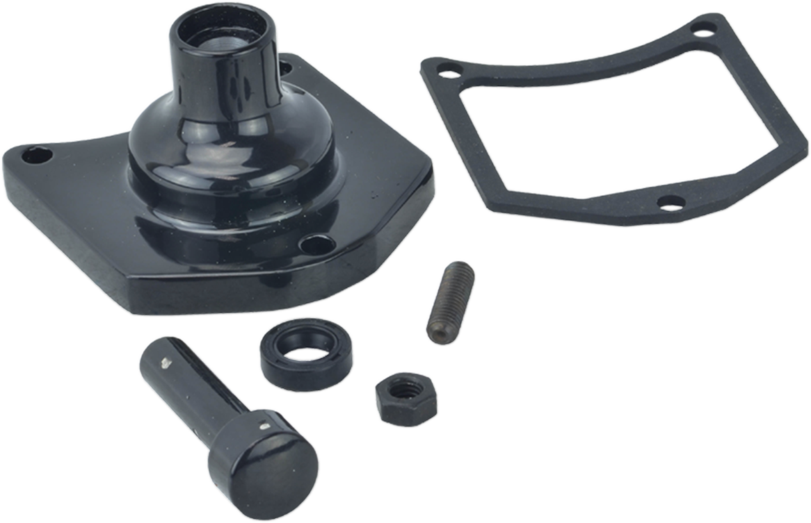 End Cover - Solenoid/Starter Button - Gloss Black