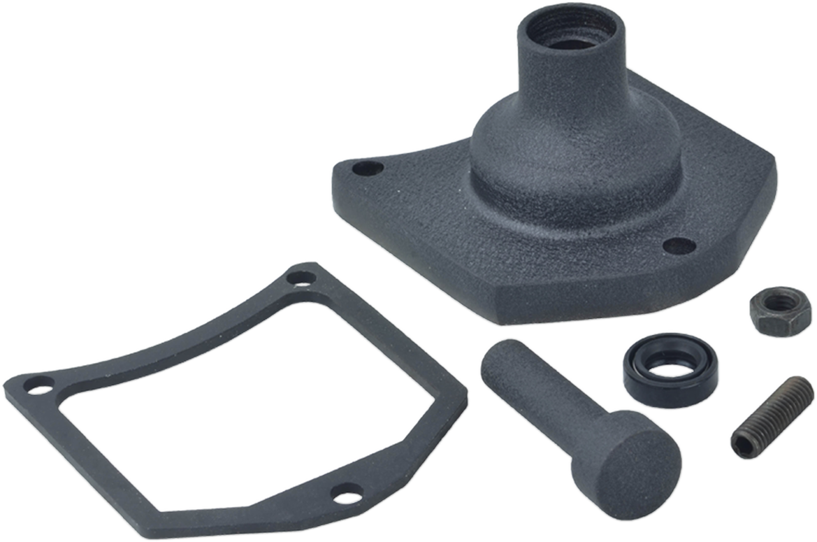 End Cover - Solenoid/Starter Button - Black Wrinkle