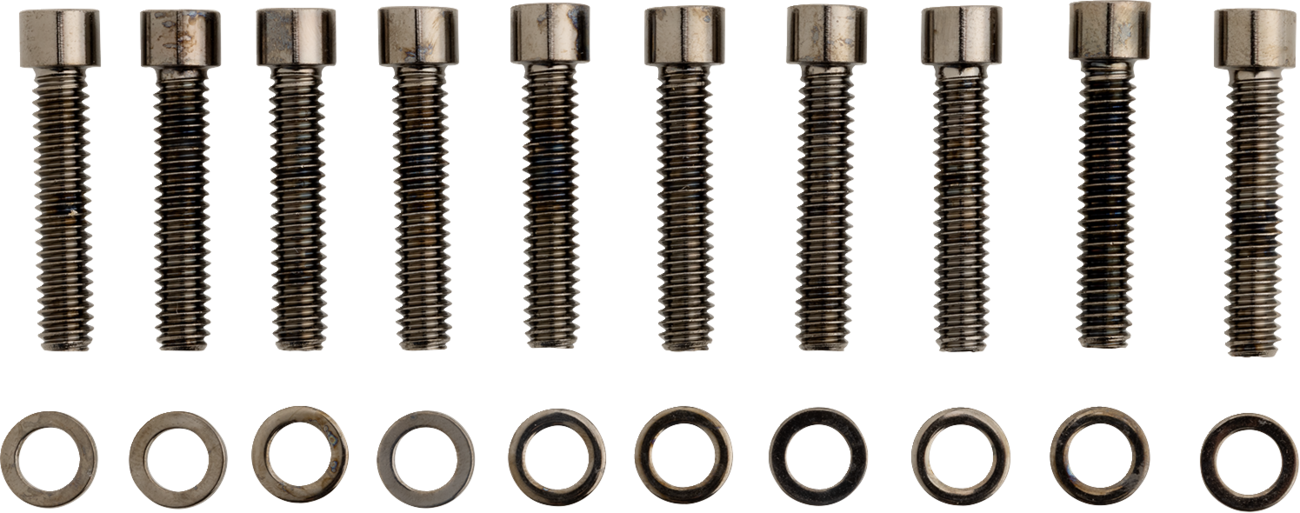 Bolt Kit - Cam Cover - Smooth - Black/Chrome - '99-'17 Twin Cam