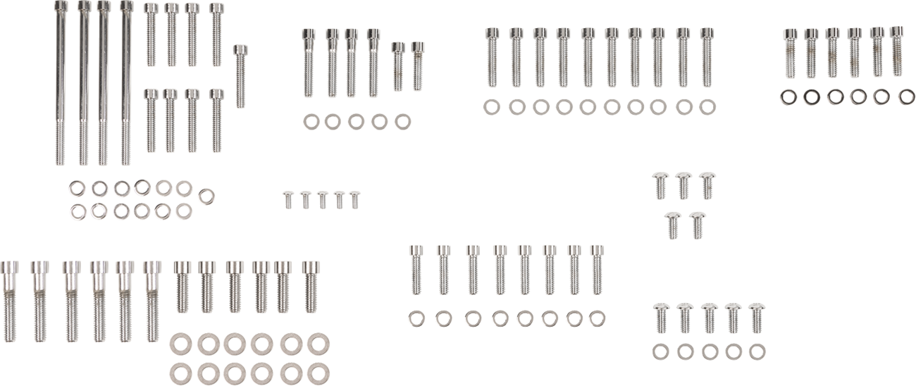 Bolt Kit - Complete Motor - Smooth/Socket-Head - '07-'17 Softail/Dyna