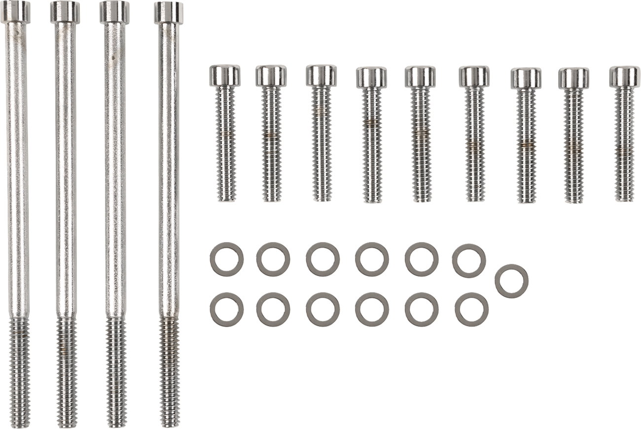 Bolt Kit - Primary Cover - Smooth - Chrome - Touring