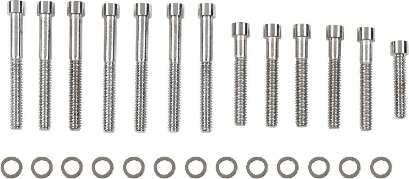 Bolt Kit - Cam Cover - Smooth - Chrome - '04-'21 Sportster