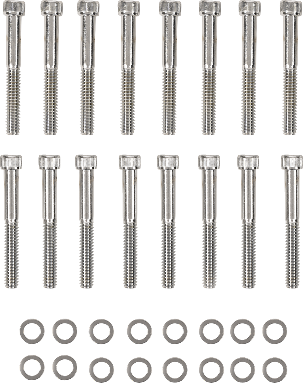 Bolt Kit - Primary Cover - Knurled - Chrome - Sportster