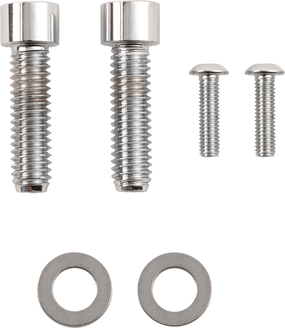 Bolt Kit - Rear Brake Control - Smooth/Socket-Head - Chrome - M8