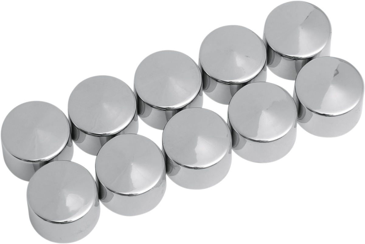 Bolt Covers - Allen/Socket - 3/8" - Chrome - 10 Pack