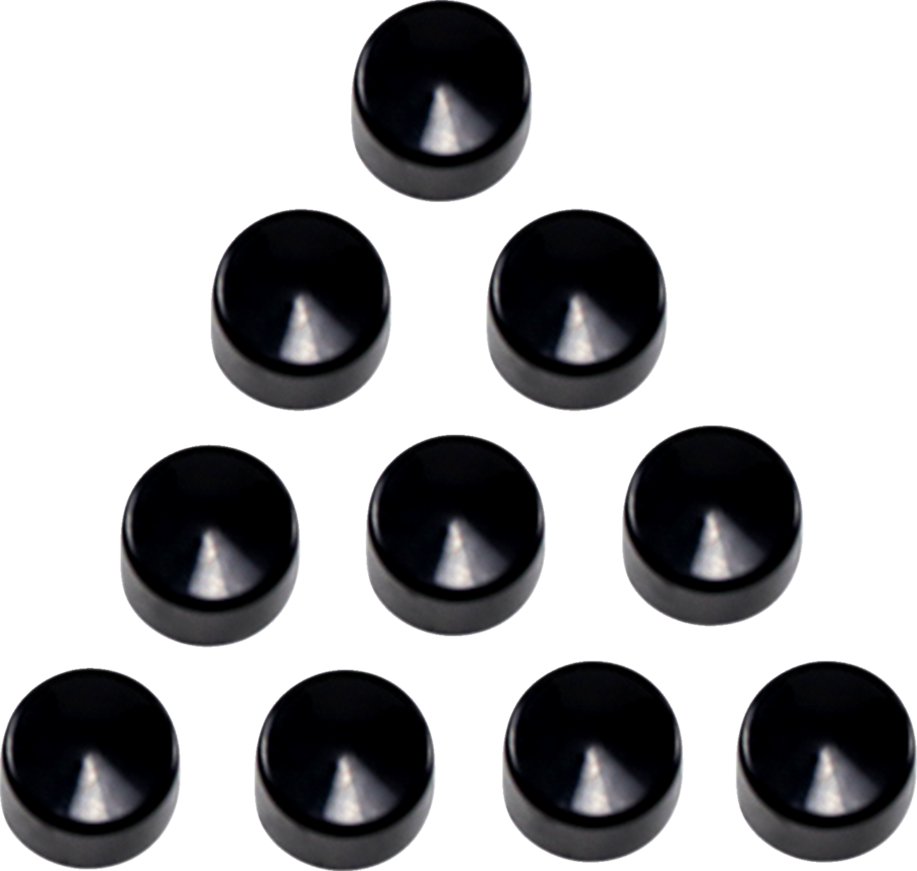 Bolt Covers - Allen/Socket - 1/4" - Black - 10 Pack