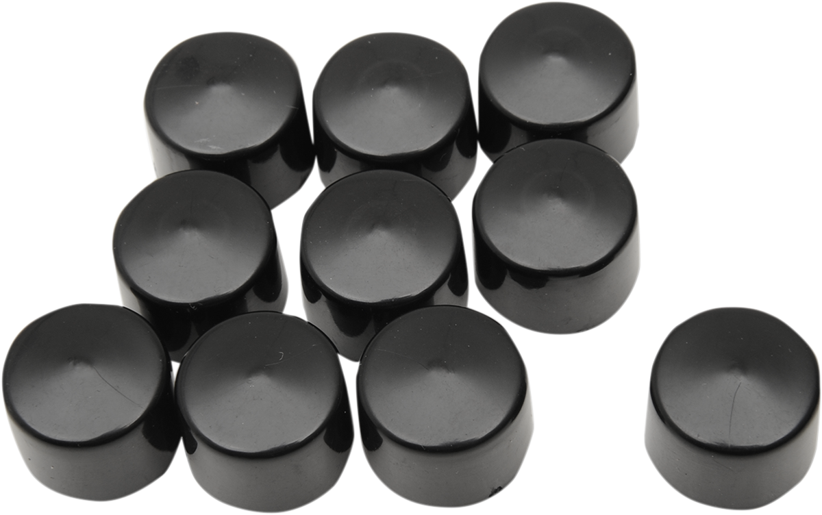 Bolt Covers - Hex - 7/16" - Black - 10 Pack