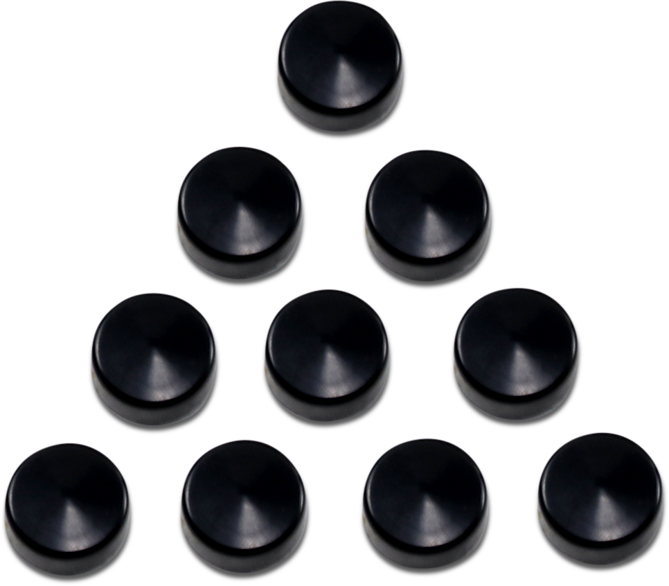 Bolt Covers - Hex - 9/16" - Black - 10 Pack