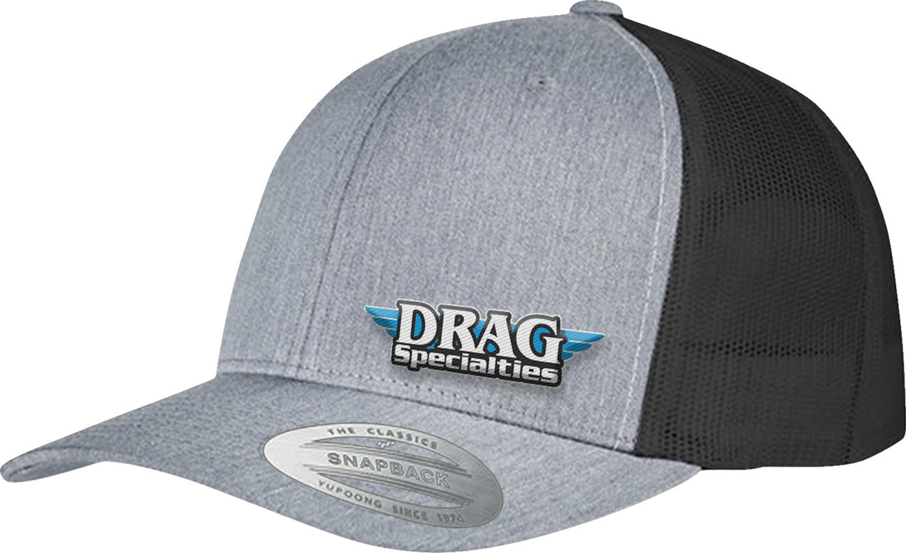 Drag Specialties Mesh Snapback Hat - Gray/Black