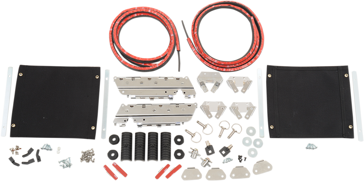 Saddlebag Hardware with Tether - FLH/FLT '93-'13