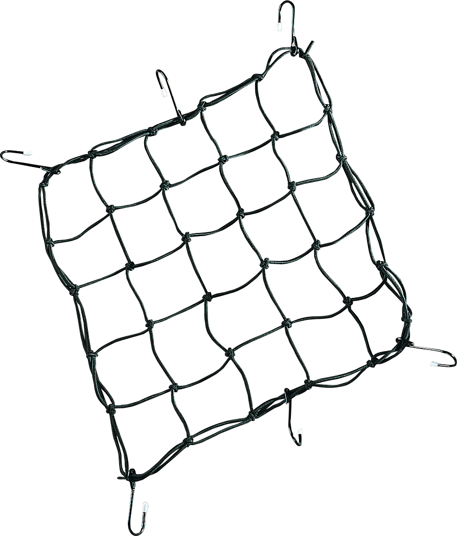 Cargo Net - 15" x 15" - 6 Hook - Black