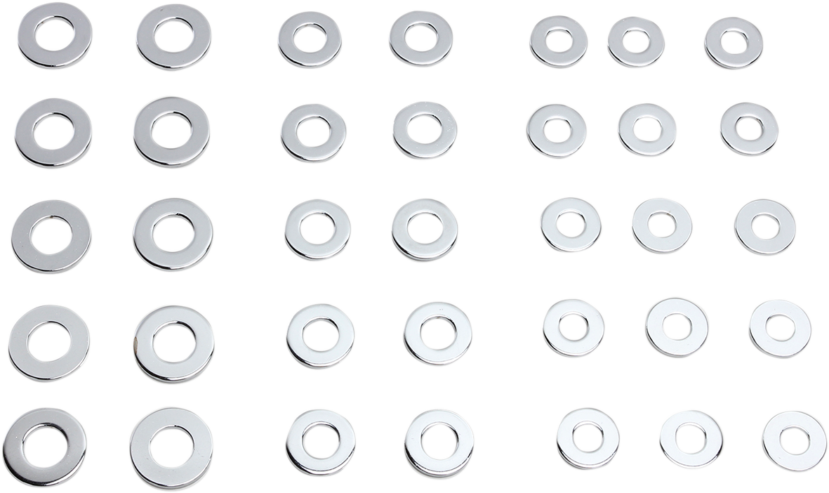Washers - S.A.E - Chrome - Kit
