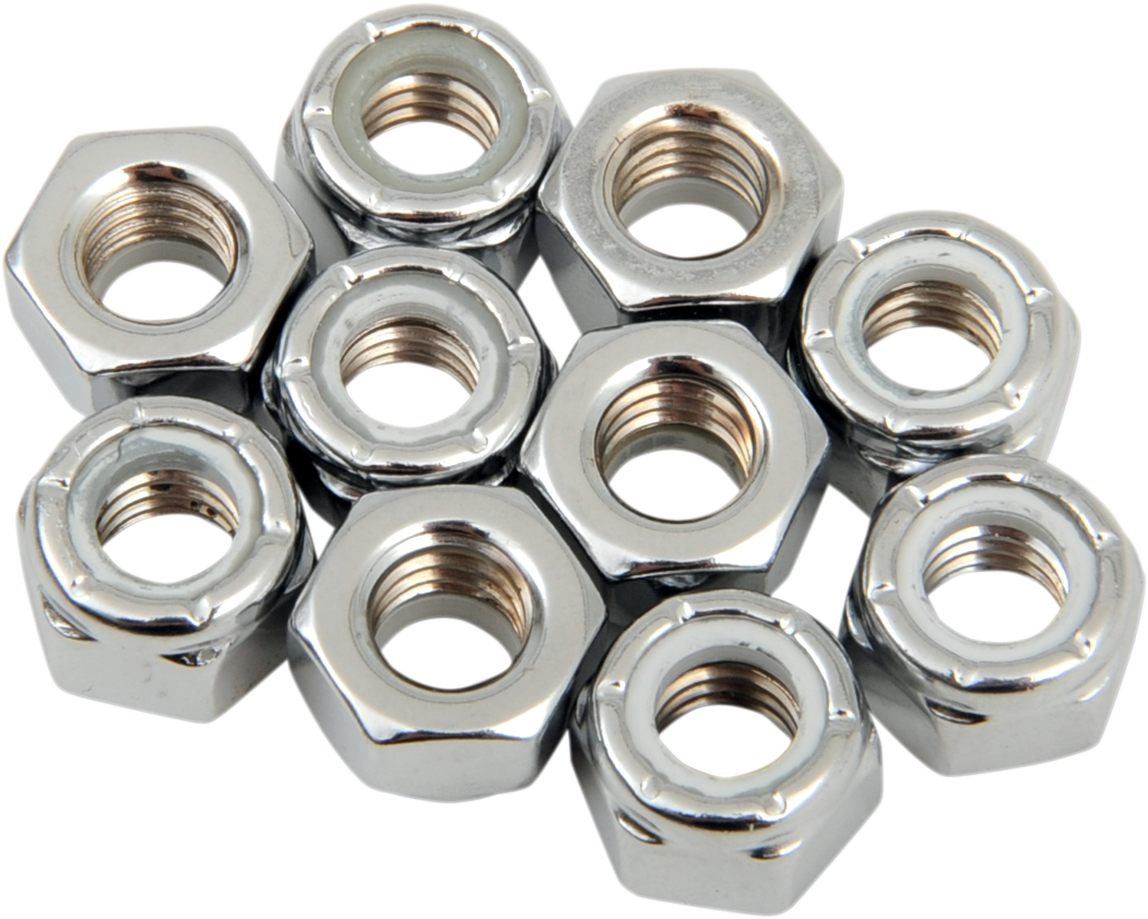 Nuts - Nylon - Chrome - 5/16"-18