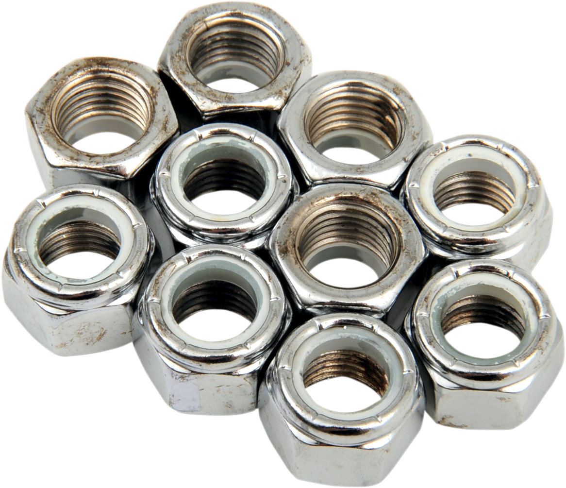 Nuts - Nylon - Chrome - 7/16"-20