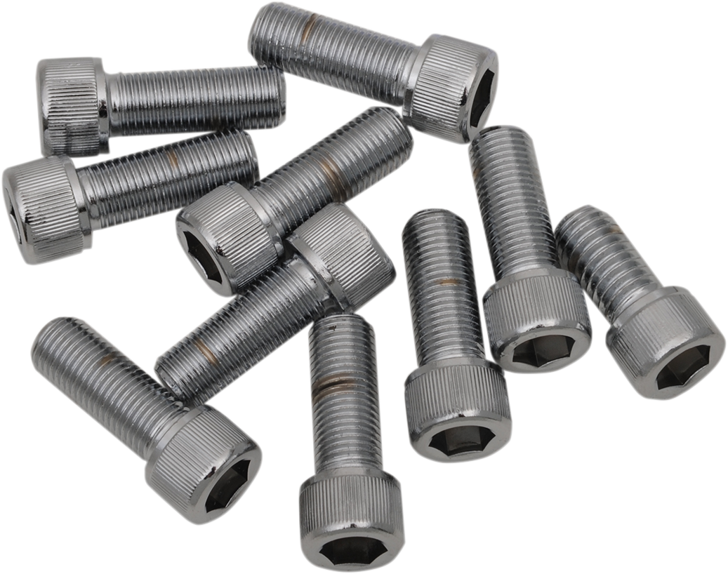 Bolts - Socket-Head/Replacement - Knurled/Fine Thread - 3/8"-24 x 1" - 10 Pack