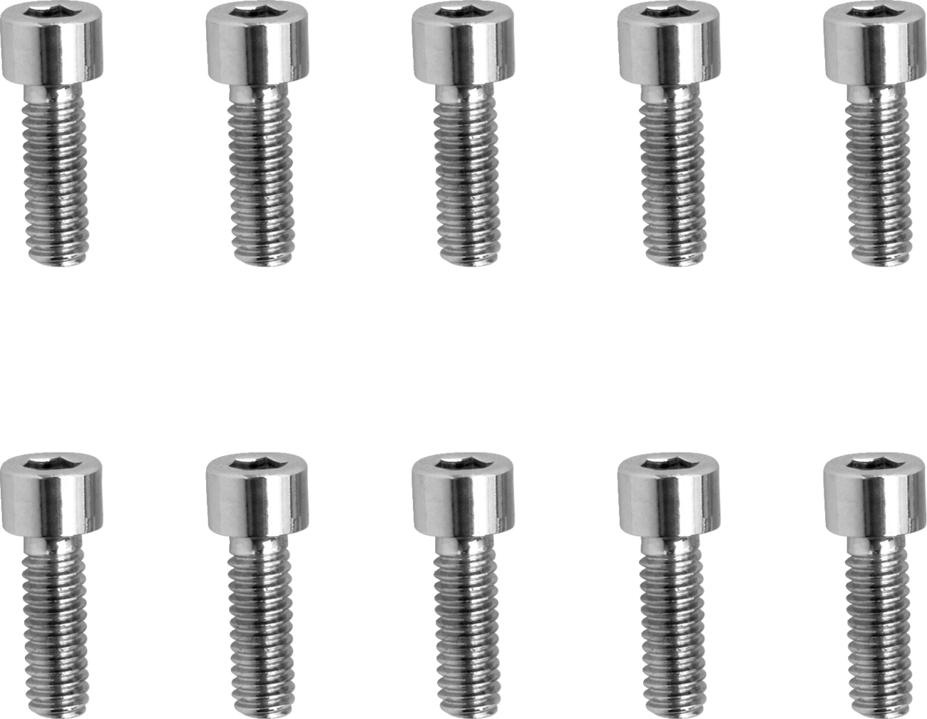 Bolts - Socket-Head - Replacement - Smooth/Coarse Thread - #8-32 x 1/2" - 10 Pack