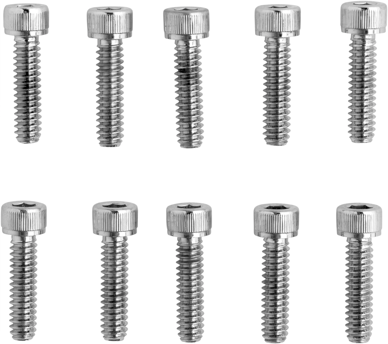 Bolts - Socket-Head - Replacement - Knurled/Coarse Thread - #10-24 x 3/4" - 10 Pack