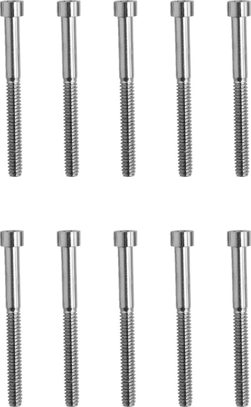 Bolts - Socket-Head - Replacement - Smooth/Coarse Thread - #10-24 x 2" - 10 Pack