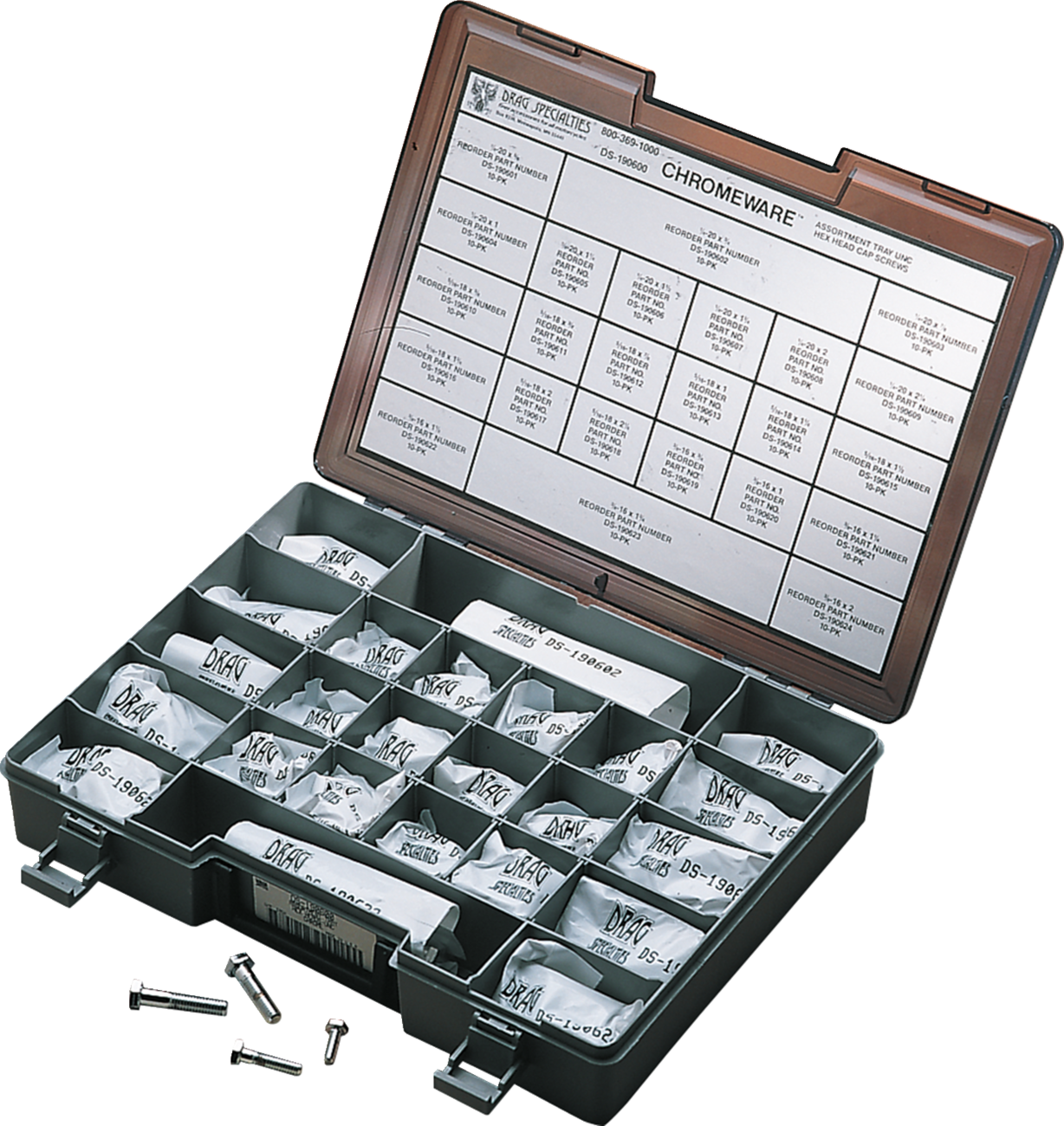Head Bolt Assortment - Hex - Coarse-Thread - Kit