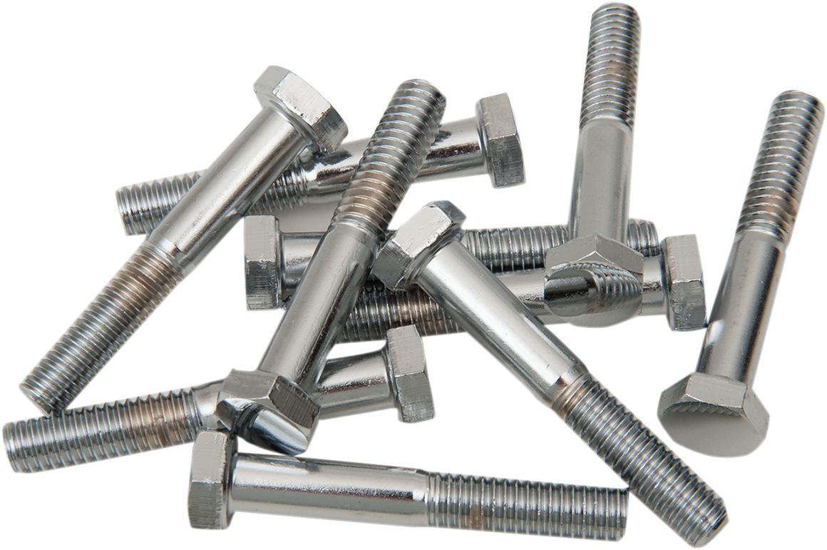 Bolts - Hex-Head - Chrome - 5/16"-18 x 1-3/4"