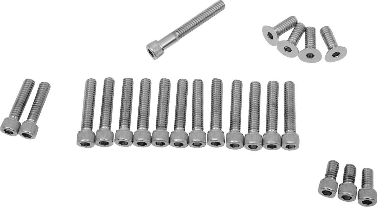 Bolt Set - Cam/Primary/Inspection/Derby Cover - Knurled - '70-'84 Harley-Davidson