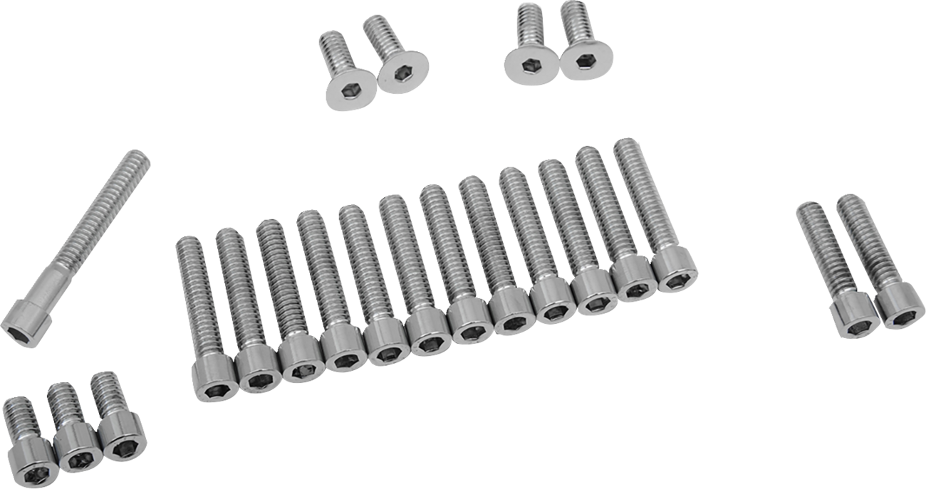 Bolt Set - Cam/Primary/Inspection/Derby Cover - Smooth - '70-'84 Harley-Davidson